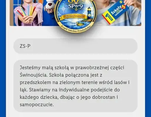 Zespół Szkolno-Przedszkolny w Świnoujściu zbiera Talenciaki dla swojej placówki