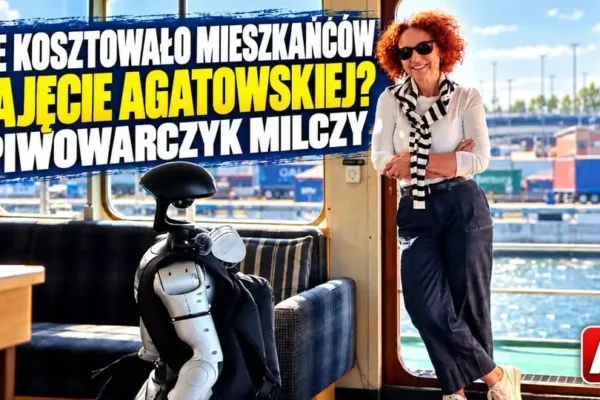 Kulisy promocji Świnoujścia: Ile kosztował robot, z którym pozowała prezydent Agatowska?