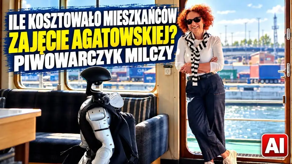 Kulisy promocji Świnoujścia: Ile kosztował robot, z którym pozowała prezydent Agatowska?