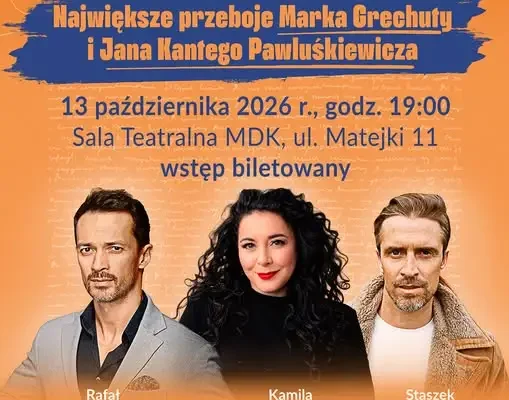Koncert „NIE DOKAZUJ!” – przeboje Grechuty i Pawluśkiewicza w MDK