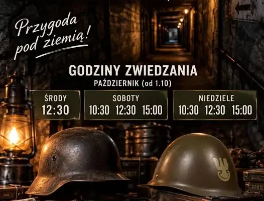 Podziemne Miasto na Wyspie Wolin – zwiedzaj w październiku