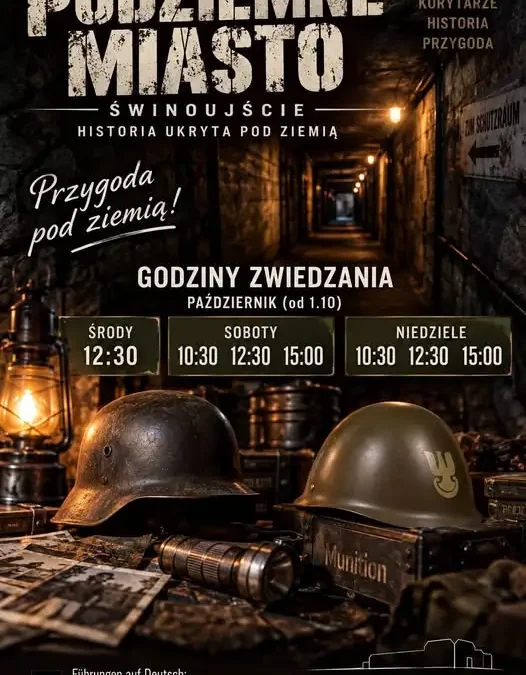 Podziemne Miasto na Wyspie Wolin – zwiedzaj w październiku