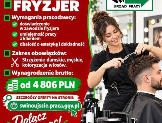 Salon Alins w Świnoujściu szuka fryzjera – oferta pracy