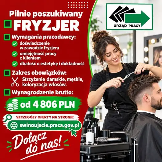 Salon Alins w Świnoujściu szuka fryzjera – oferta pracy