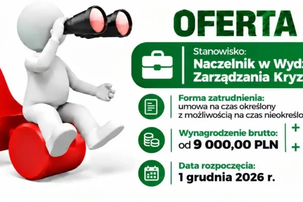 Świnoujście szuka naczelnika Wydziału Zarządzania Kryzysowego. Wynagrodzenie do 10,8 tys. zł